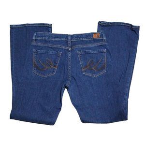 X2 Jeans Curvy Boot Cut Womens Waist 31 Dark Wash Denim